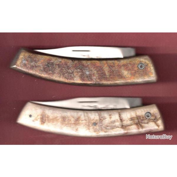 BARIBAL ancien-Couteau Chasse BERGER BASQUE Grav� INITIALES