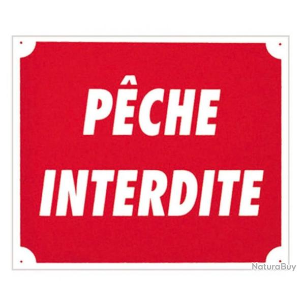 Panneau ''Pche interdite'' 30 x 25 cm Akilux