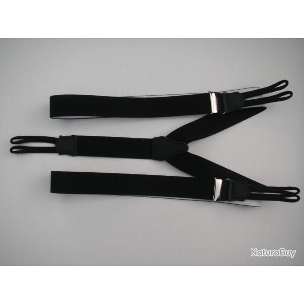 Bretelles r�glables � boutons de culotte, noir