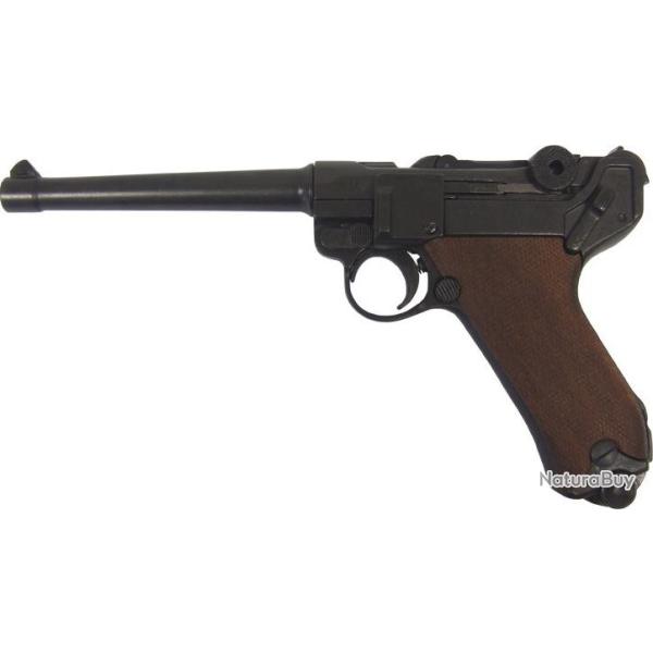 Rplique  du clbre  LUGER  P08  Allemand * 30 cm * Crosse Bois