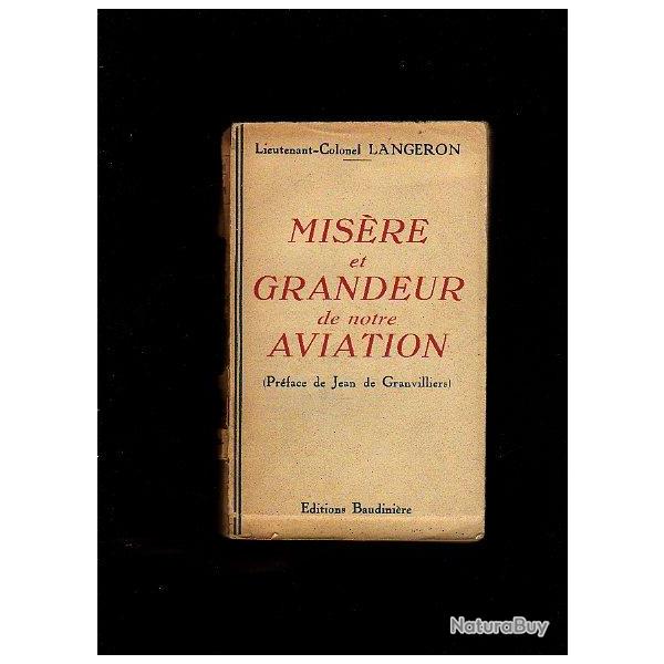 grandeur et mis�re de notre aviation par le colonel langeron.