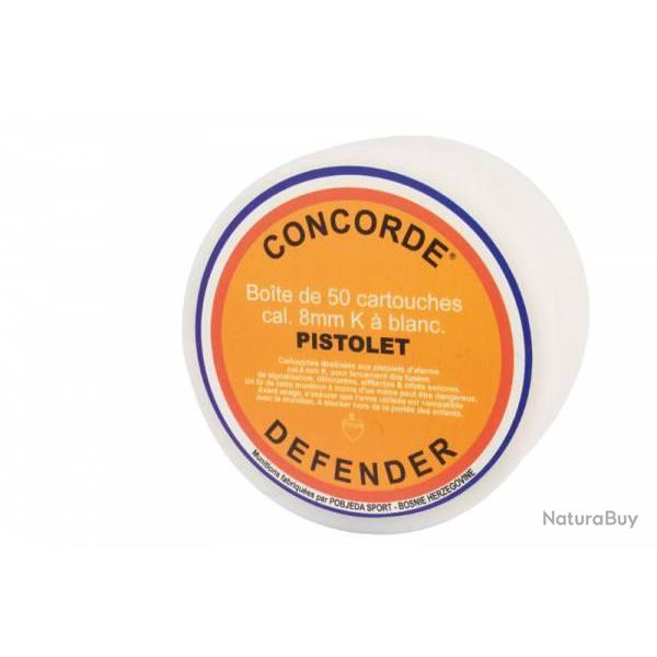 D�fense avec Boite de 50 Cartouches de D�fense Cal. 8 mm K � Blanc
