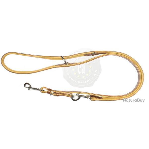 Laisse de dressage Country Sellerie en cuir marron