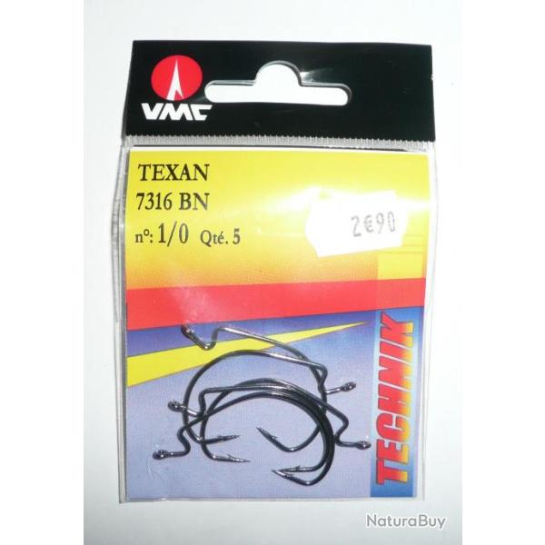 Hame�ons texan VMC N�1/0 R�f: 7316BN par 5