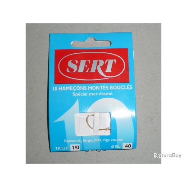 Hame�ons mont�s SERT N�1/0 0,40mm sp�cial mer