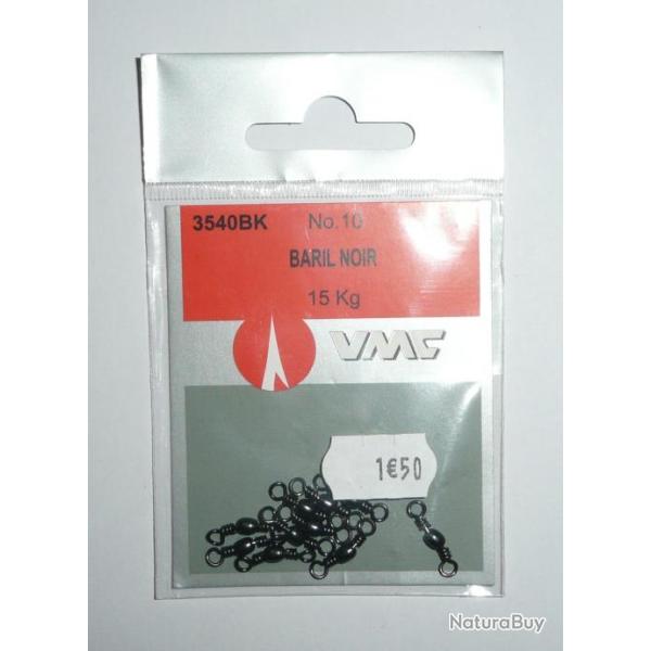 Emerillons N�10 R�f: 3540BK baril noir par 10