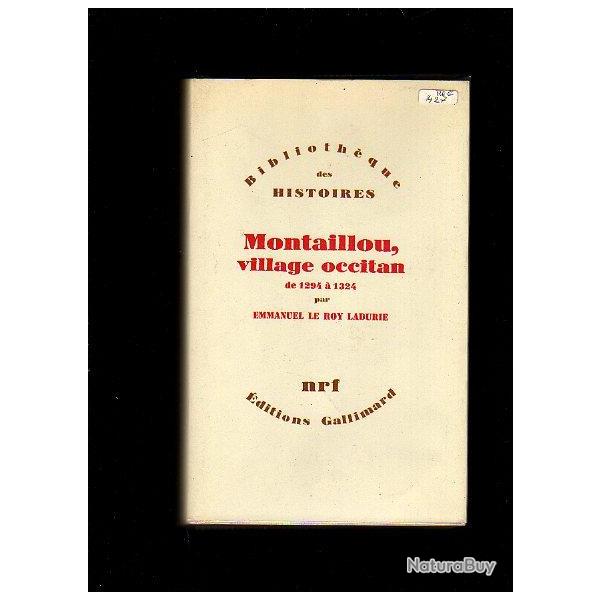 Montaillou village occitan de 1294 � 1324 emmanuel le roy ladurie