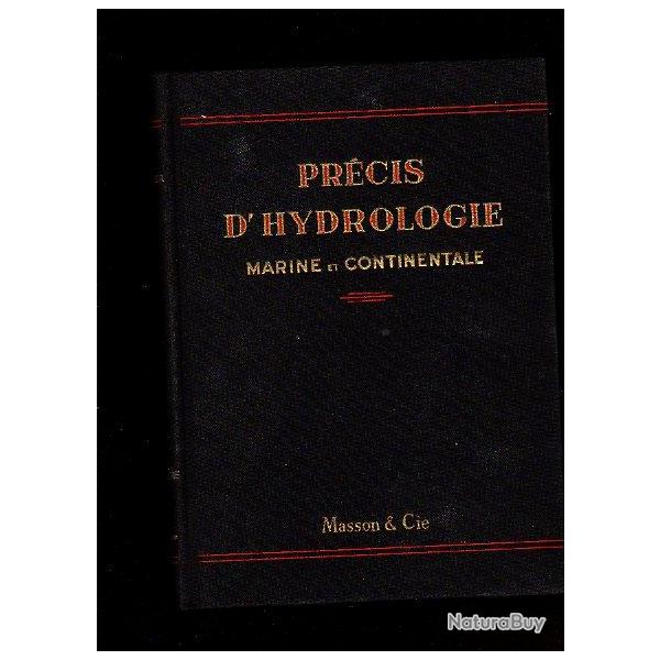 Pr�cis d'hydrologie marine et continentale de andr� guilcher