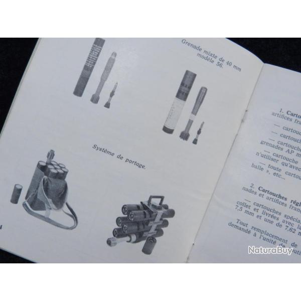 MANUEL GRENADES � FUSIL ANTIPERSONNEL dat� d�cembre 1965