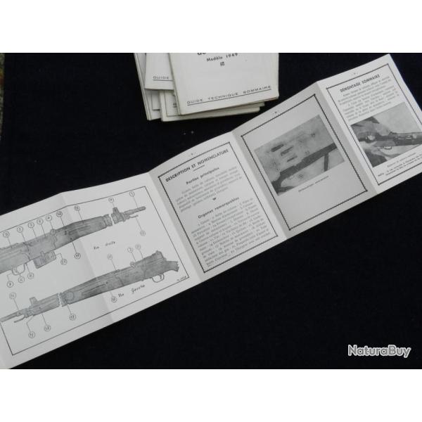 RARE MANUEL FUSIL AUTOMATIQUE MAS  49  dat� 2 JANVIER 1951 ......
