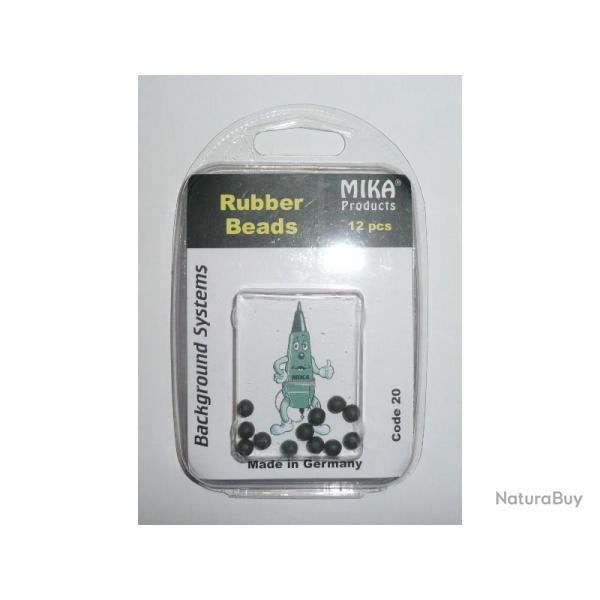 MIKA Rubber beads par 12