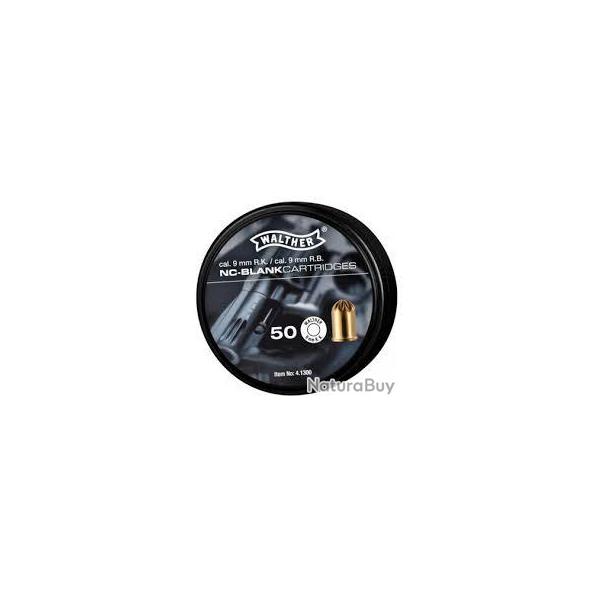 Boite de 50 Cartouches de D�fense 'Walther' Cal. 9 mm 380 RK � Blanc  REVOLVER