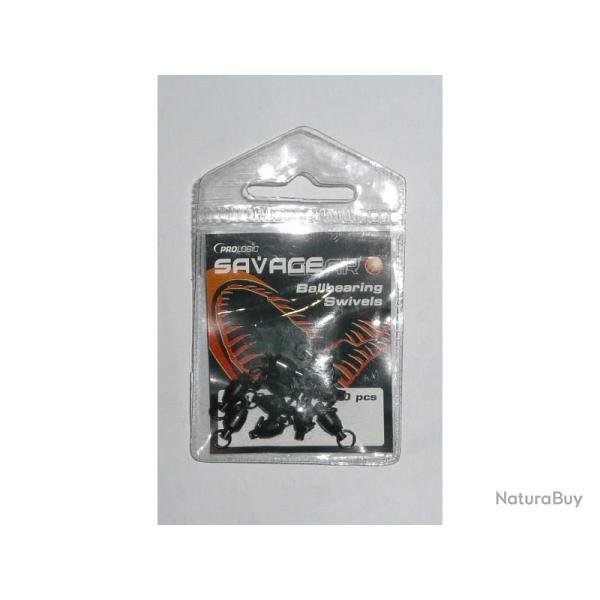 Emerillons PROLOGIC Savagear Taille: S Ballbearing Swivels par 10
