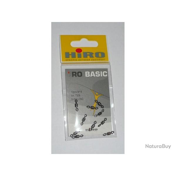 Emerillons HIRO Basic N�8 R�f: 7359 B-Rolling par 10