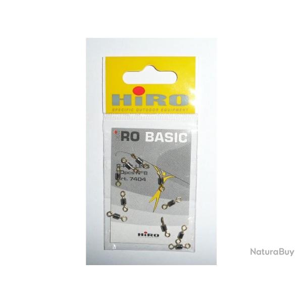 Emerillons HIRO Basic N�8 R�f: 7404 G-Rolling par 10