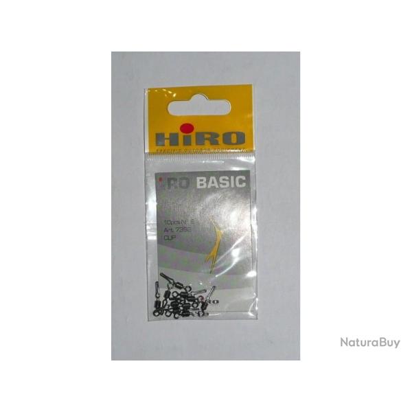 Emerillons HIRO Basic N�8 R�f: 7382 Clip par 10