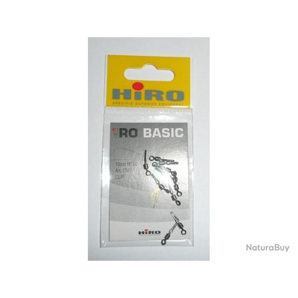 Emerillons HIRO Basic N�10 R�f: 7381 Clip par 10