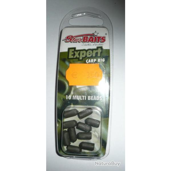 STARBAITS Multi beads vert par 10