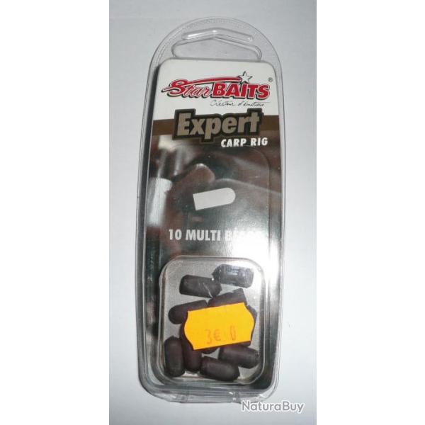 STARBAITS Multi beads marron par 10