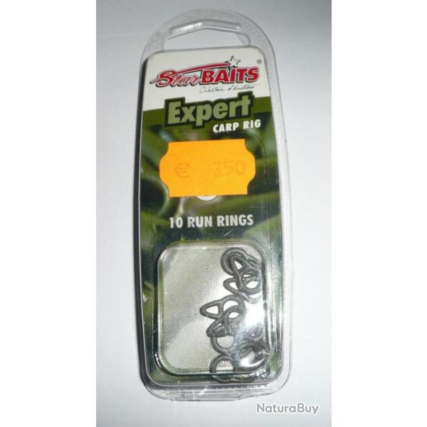 STARBAITS Run rings vert par 10