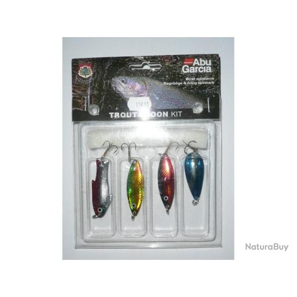 Abu Garcia Kit leurres ondulants Kit 4 leurres ondulants