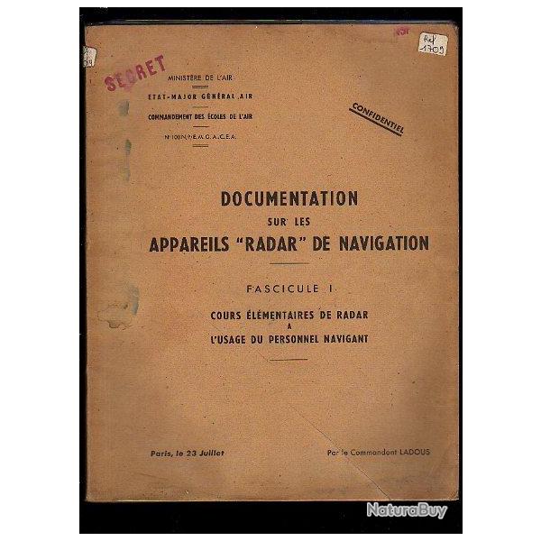 documentation sur les appareils radar de navigation fascicule 1 cours �l�mentaires de radar