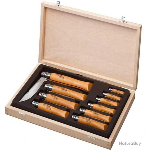 Coffret 10 couteaux collection Opinel