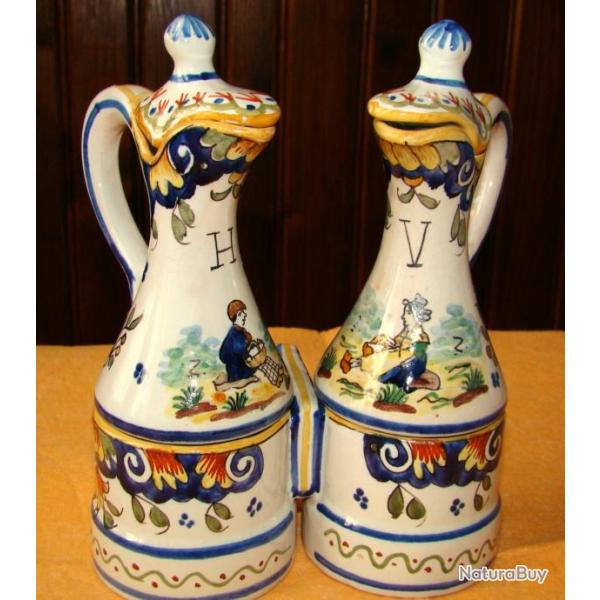 UN SUPERBE ET ANCIEN SERVITEUR DE TABLE (((HUILE VINAIGRE))) PLUS MARQUAGE DESSOUS