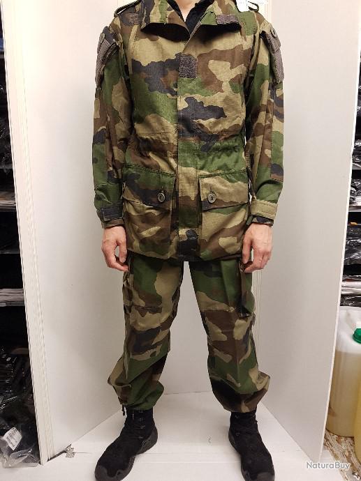 Veste Militaire Française Authentique - Surplus Armée - Gris Classique Ourlet élastique - Occasion Bon état