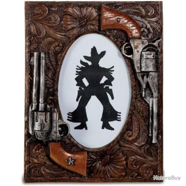Magnifique Cadre Photo western 2  PISTOLETS