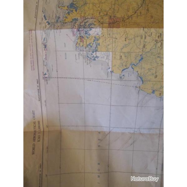 Carte de Navigation DARWIN " Royal Australian Survey corps"