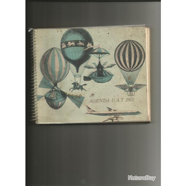 A�rostation. rare agenda au ballon 1962 , vierge pas d'�criture
