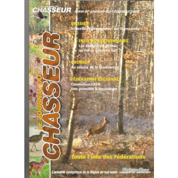 le journal du chasseur n 155 de d�cembre 2009,  f�d�rations fran�aises