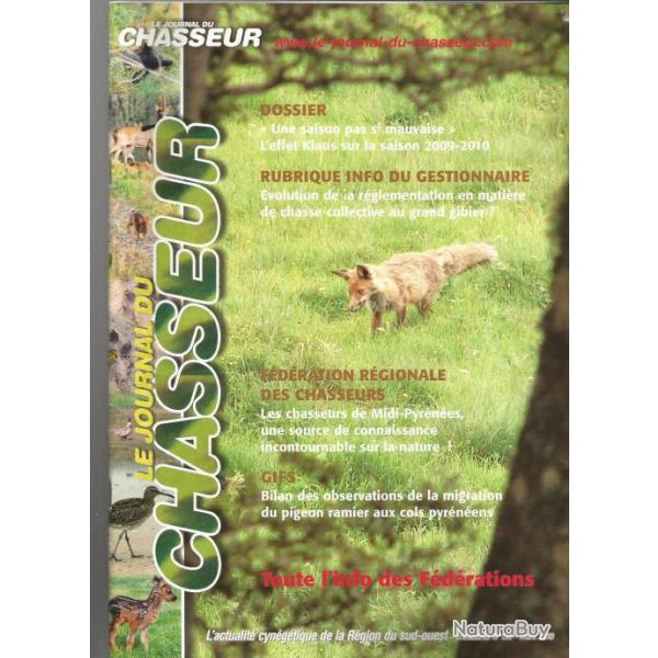 le journal du chasseur n 156 de mars 2010,  f�d�rations fran�aises