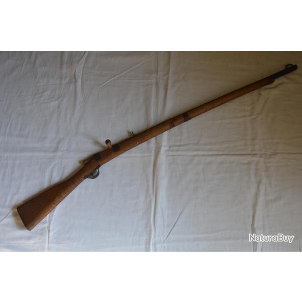 FUSIL DES BATAILLONS SCOLAIRES-MODELE EN BOIS DE MANIPULATION-FABRICANT GOMBIER A VALENCE-VERS 1880