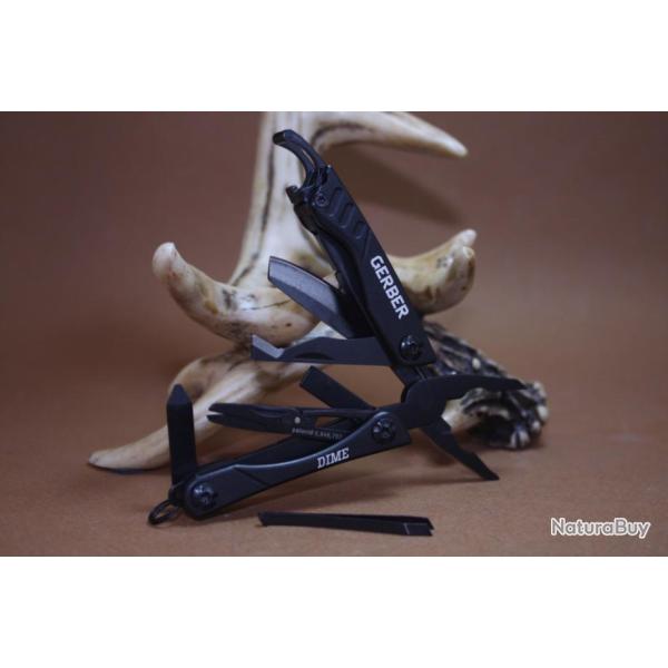 Outils Pince Multifonction Gerber Dime Black Micro Multi-Tool Acier 3Cr13 G0469