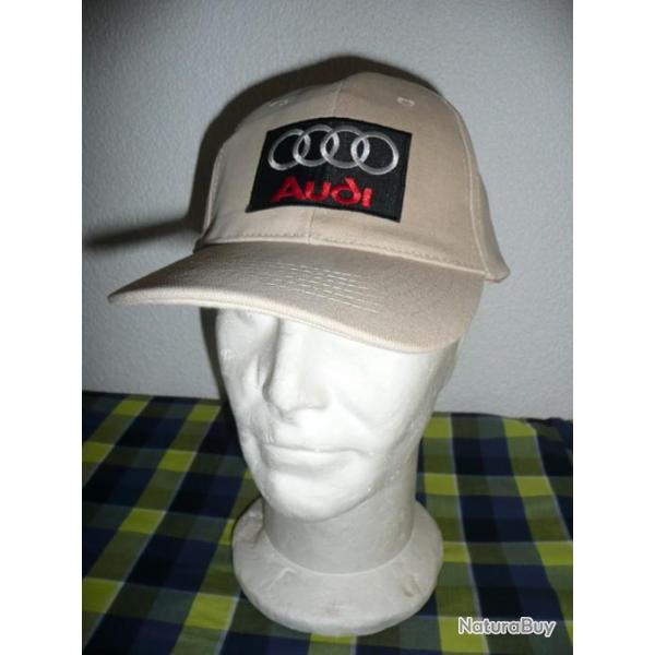 Casquette AUDI beige ( QUATTRO 80 100 200 A3 A4 A5 A6 A4 A8 TT Q3 Q5 Q7 R8