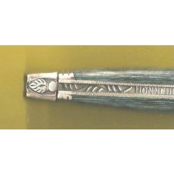 LAGUIOLE GENDARMERIE -forg&eacute;- Couteau GRAV&Eacute; GRATUIT &agrave; votre nom +&eacute;tui cuir ceinture