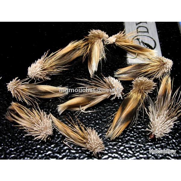 PECHE MOUCHE - 3 SEDGES CANE ET CHEVREUIL TAILLE 12