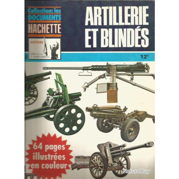 les documents hachette n� 12 , artillerie et blind�s