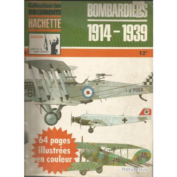 les documents hachette n� 5 bombardiers 1914-1939