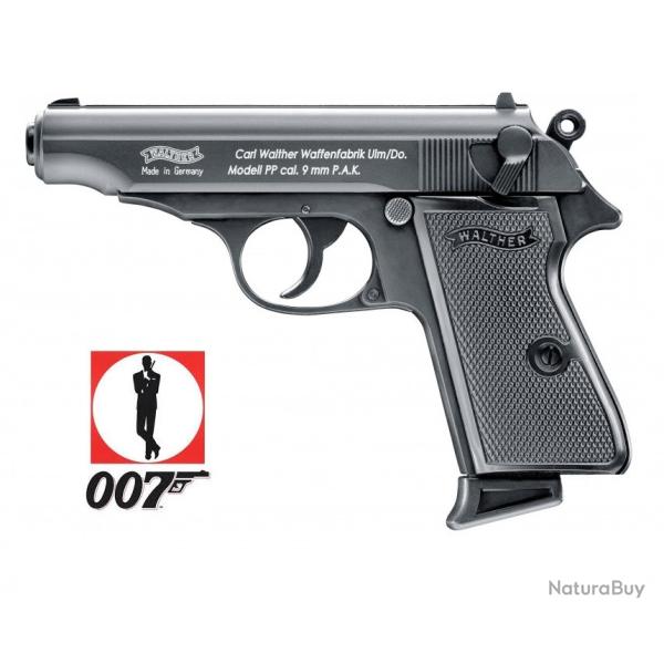 Pistolet � Blanc WALTHER PP  Cal. 9mm PAK  ( James Bond 007)