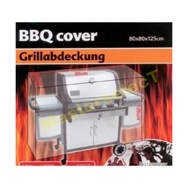 BACHE  COUVERCLE COUVERTURE DE PROTECTION POUR BARBECUE  80 x 80 x 125cm