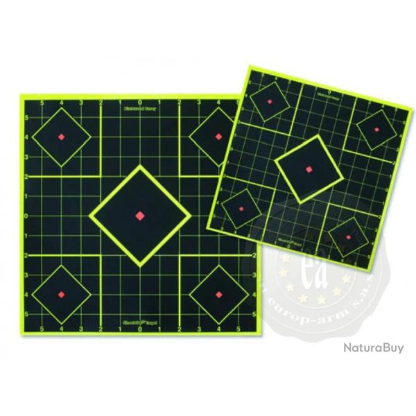 Cibles Shoot-N-C Sight-In - Birchwood Casey 6 cibles + 36 pastilles