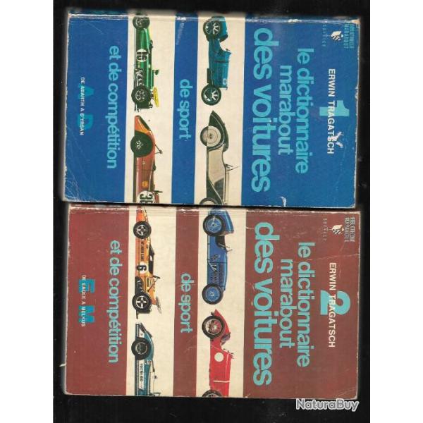 le dictionnaire marabout des voitures de sport et de comp�tition  tome 1 et 2 d'erwin tragatsch