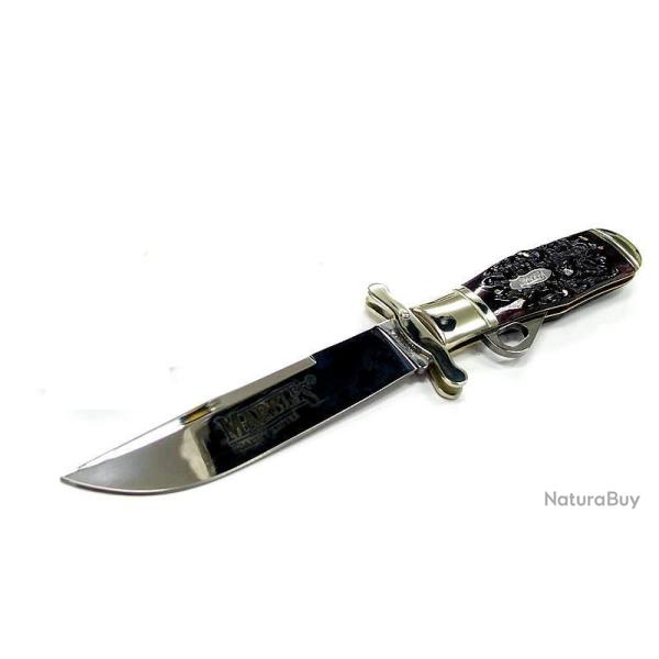 Couteau � la D'estaing Marbles Lame Acier Carbone Inox Manche OS MR204