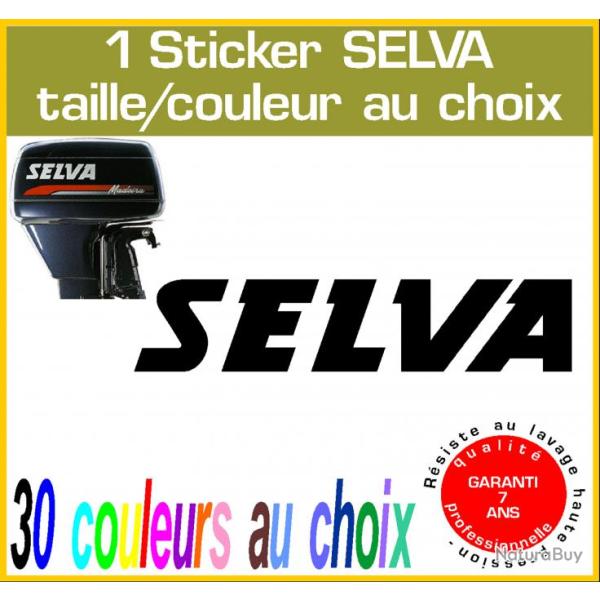 1 sticker SELVA ref 2 moteur hors bord in bord bateau barque jet ski et autres