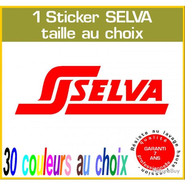 1 sticker SELVA ref 3 moteur hors bord in bord bateau barque jet ski et autres