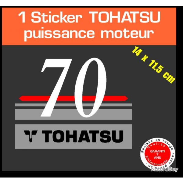 1 sticker TOHATSU 70 cv serie 1 moteur hors bord in bord bateau barque jet ski