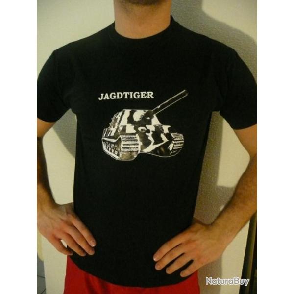 T SHIRT JAGDTIGER ( taille M � XXL ) TIGRE PANZER PANTHER DIVISION TEE AIRSOFT PAINTBALL